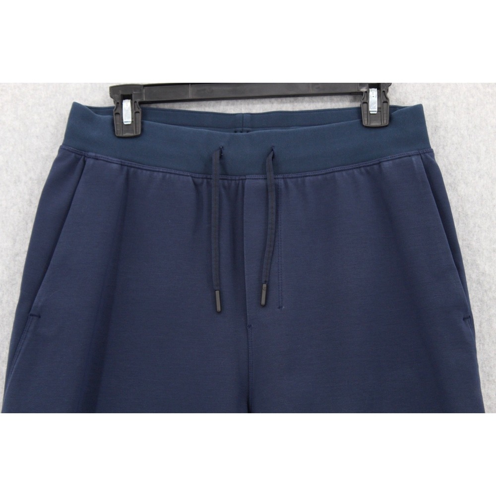 Lululemon Shorts Mens Medium Blue Pockets Drawstring Thick Heavy Weight - Picture 2 of 15